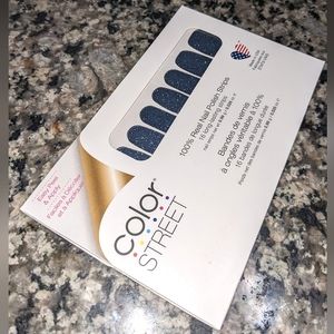 Color Street Moon River Silver Glitter Vegan Nail Polish Strips DIY